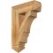 Ekena Millwork Balboa Arts & Crafts Rough Sawn Bracket, Western Red Cedar, 6"W x 22"D x 30"H BKT06X22X30BOA03RWR - alternate 1